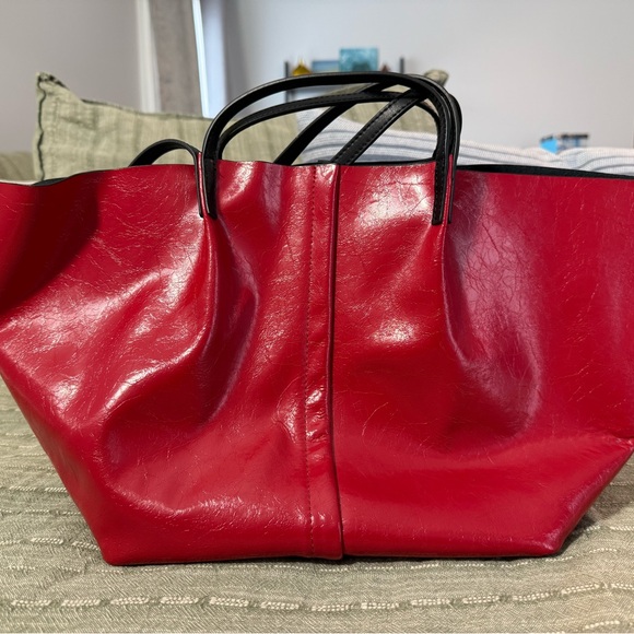 AllSaints ODETTE LEATHER EAST WEST TOTE BAG - Picture 3 of 9